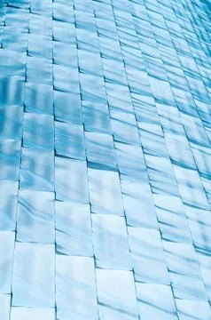 Abstract background of blue shining blocks. Foto stock