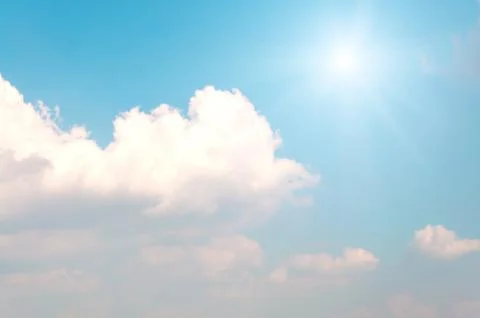 Abstract background of blue sky and clouds Stock Photos