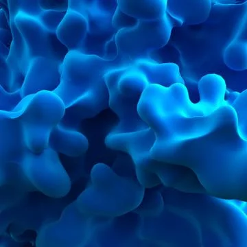 Abstract background with blue smoke. 3d illustration, 3d rendering. Stock Illustration