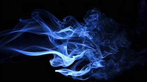 Abstract background, blue smoke on black background Stock Footage 237242104