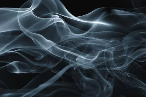 Abstract background, blue smoke texture cinematic design Stock Photos