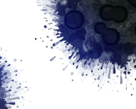 Abstract background - blue splash on white Illustrazione stock