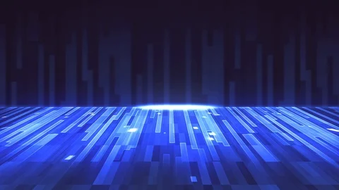 Abstract background blue squares Stock Footage 128889388