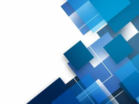 Abstract background with blue squares Stock Illustration