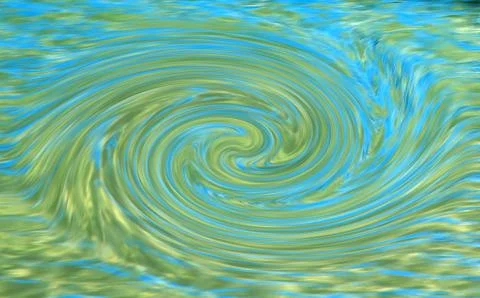 Abstract background of blue swirling water texture generated by the computer Stock Photos