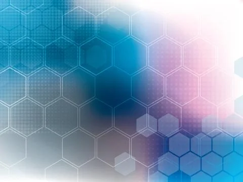 Abstract background blue technology Stock Illustration
