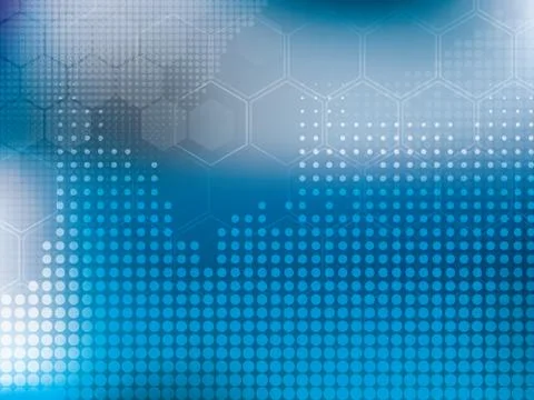 Abstract background blue technology Stock Illustration
