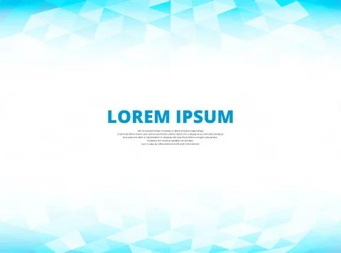 Abstract background blue triangle perspective with copy space, Lowpoly Trendy Illustrazione stock