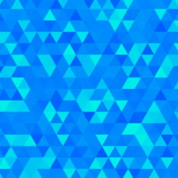 Abstract background with blue triangle shapes. Mosaic. Digital style Stock Illustration