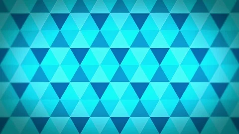 Abstract background of blue triangles in a geometric pixelated mosaic pattern Stock Footage 73336161