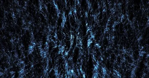 Abstract background of blue vertical small bright particles in the form of .. Stock Illustration