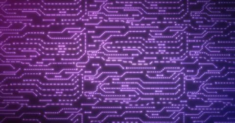 Abstract background of blue-violet computer circuit boards digital hi-tech .. Stock Illustration