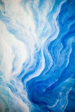 Abstract background of blue wave Stock Photos