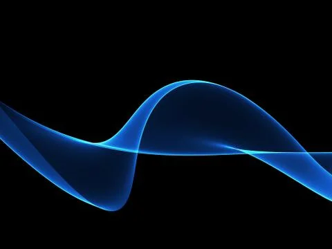 Abstract background, blue waved lines for brochure, website, flyer design Illustrazione stock