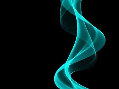 Abstract background, blue waved lines for brochure, website, flyer design Stock Illustration