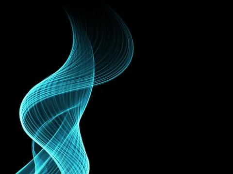 Abstract background, blue waved lines for brochure, website, flyer design Stock Illustration