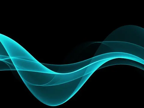 Abstract background, blue waved lines for brochure, website, flyer design Stock-Illustration