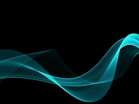 Abstract background, blue waved lines for brochure, website, flyer design Stock-Illustration