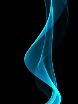 Abstract background, blue waved lines for brochure, website, flyer design Stock Illustration