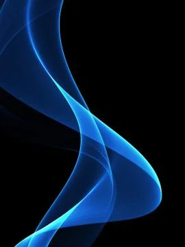 Abstract background, blue waved lines for brochure, website, flyer design Stock Illustration