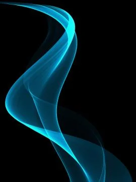 Abstract background, blue waved lines for brochure, website, flyer design Illustrazione stock