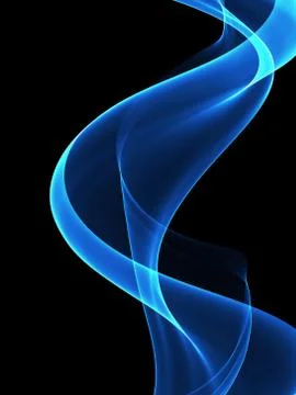 Abstract background, blue waved lines for brochure, website, flyer design Stock Illustration