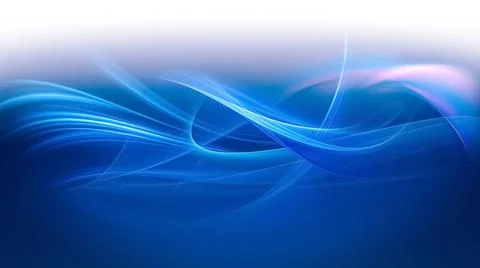 Abstract Background with Blue Waves Stock Illustration