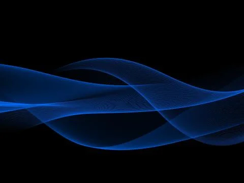 Abstract Background, Blue Wavy Illustrazione stock