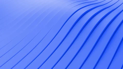 Abstract background with blue wavy stripes. Abstract cut paper rippling strip Stock Footage 142535433