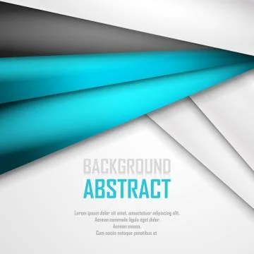 Abstract background of blue, white and black origami paper. Vector illustration Stock Illustration