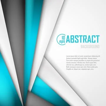Abstract background of blue, white and black origami paper. Vector illustration Stock Illustration