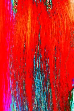 Abstract background with blue, yellow, orange and purple colors, horsehair,.. Stock Illustration