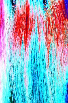 Abstract background with blue, yellow, orange and purple colors, horsehair,.. Stock Illustration