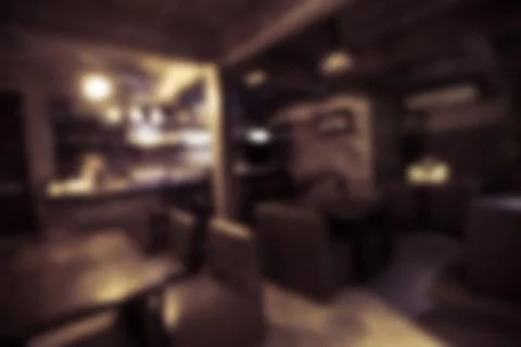 Abstract background blur of bar rack on restaurant Stock Photos