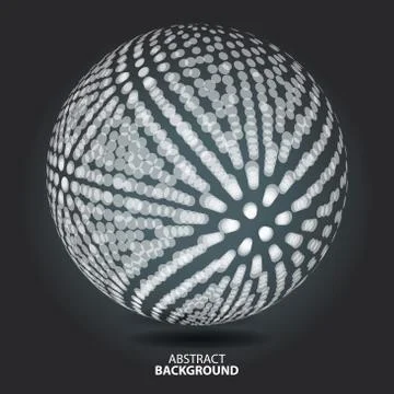 Abstract background with blur dots and lines on theme digital te Stock Illustration