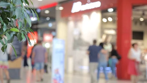 Abstract background blur people rushing to the mall for shopping Stock Footage 112551919
