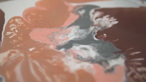 Abstract background, blur. Workshop of liquid acrylics. Fluid art. fill with Stock Footage 114694819