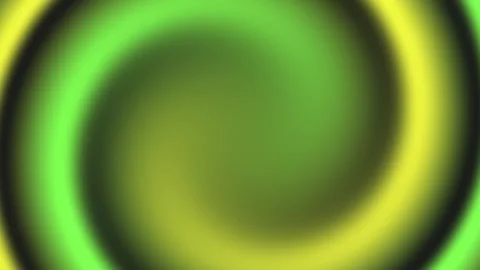 Abstract background with blurred concentric rings of green and yellow. Видео 335198018