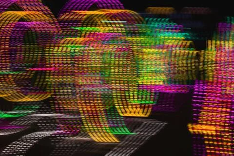Abstract background of blurred dotted lines on dark background. Foto stock