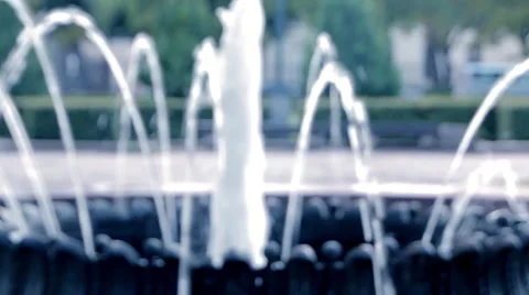 Abstract background with blurred fontain Stock Footage 66112403