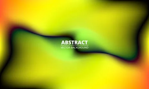 Abstract background with blurred gradient and bright colorful halftones shapes. Stock Illustration