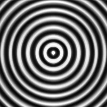 Abstract background, blurred gray sound waves oscillating Stock Illustration