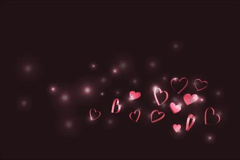 Abstract background with blurred hearts Stock Illustration