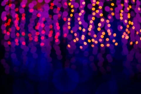 Abstract background of blurred lights with bokeh effect Stock Photos