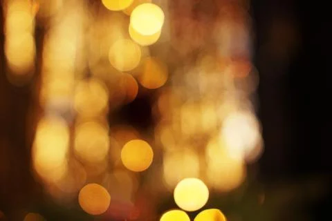 Abstract background of blurred lights with bokeh effect Stock Photos