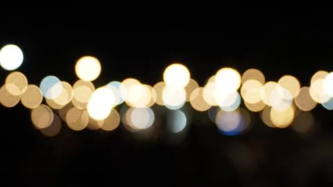 Abstract background of blurred lights with bokeh effect Stock Photos