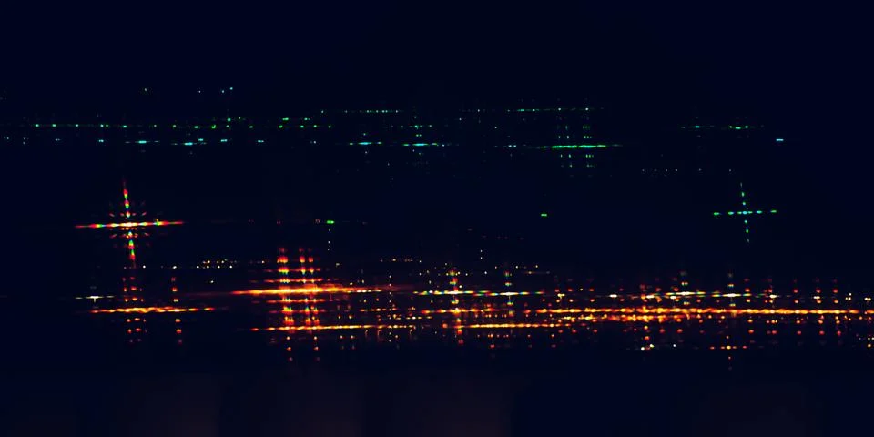 Abstract background with blurred lights pattern Foto stock