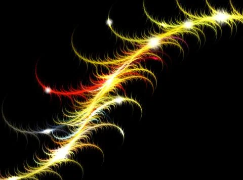 Abstract background with blurred magic neon light rays. Stock Illustration