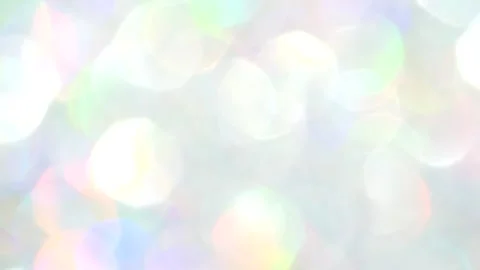 Abstract background of blurred rainbow color glitter, twinkle light, lens flare Stock Footage 141256443