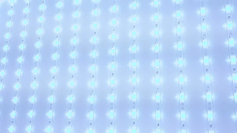 Abstract background of blurry blue led lights. 4K video Video stock 107802260